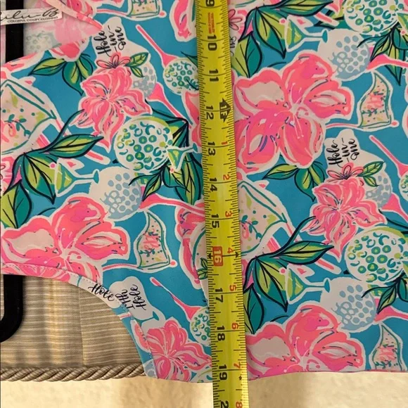 Lulu-B Pink and Blue Floral Golf Tank Top looks like Lily Pulitzer- medium M - Picture 7 of 7